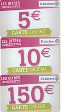 GESCHENKKARTE - ## LECLERC ## (FRANKREICH) Gift card