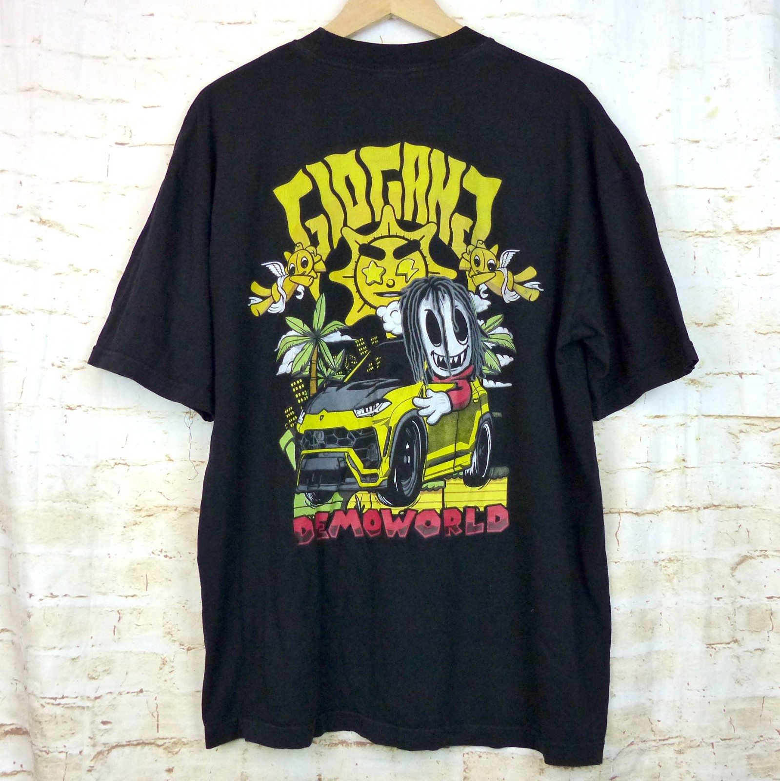 GloGang × Demo World Joyride Tee Men XL Black Graphic Chief Keef Rap Streetwear