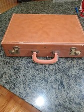 Vintage Brown Hard Shell Suitcase Luggage