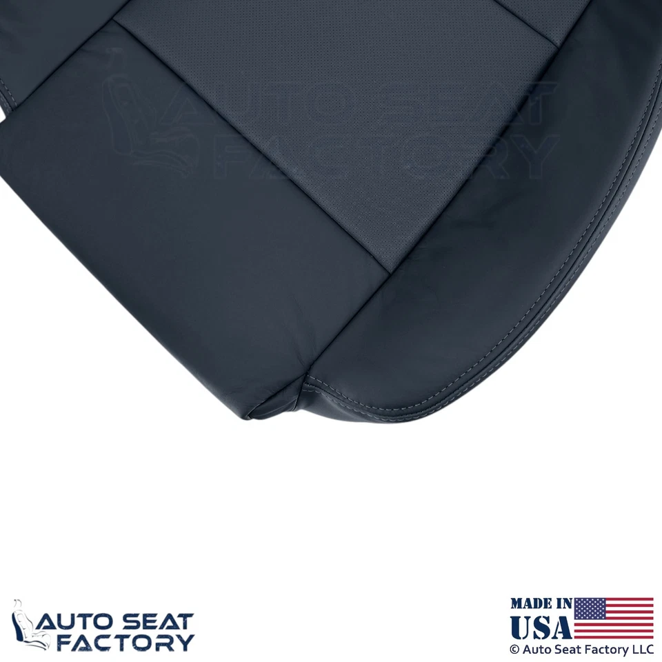 2013-2019 For Cadillac ATS Leatherette Perf Front Driver Bottom Seat Cover Black - Image 2 of 4