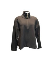 Women's adidas Black Quarter-Zip Sweatshirt M