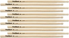 Goodwood US Hickory Drumsticks 6-pair - 5B - Wood Tip (2-pack) Bundle