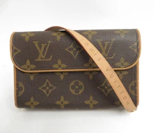 Authentic Louis Vuitton Monogram Pochette Florentine Size XS Waist pouch F#48138
