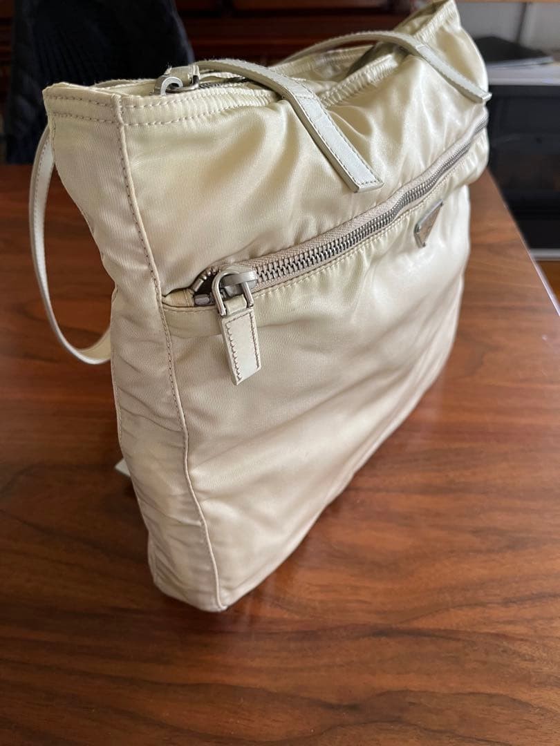 PRADA Shoulder Bag Ivory  Condition thumbnail 3