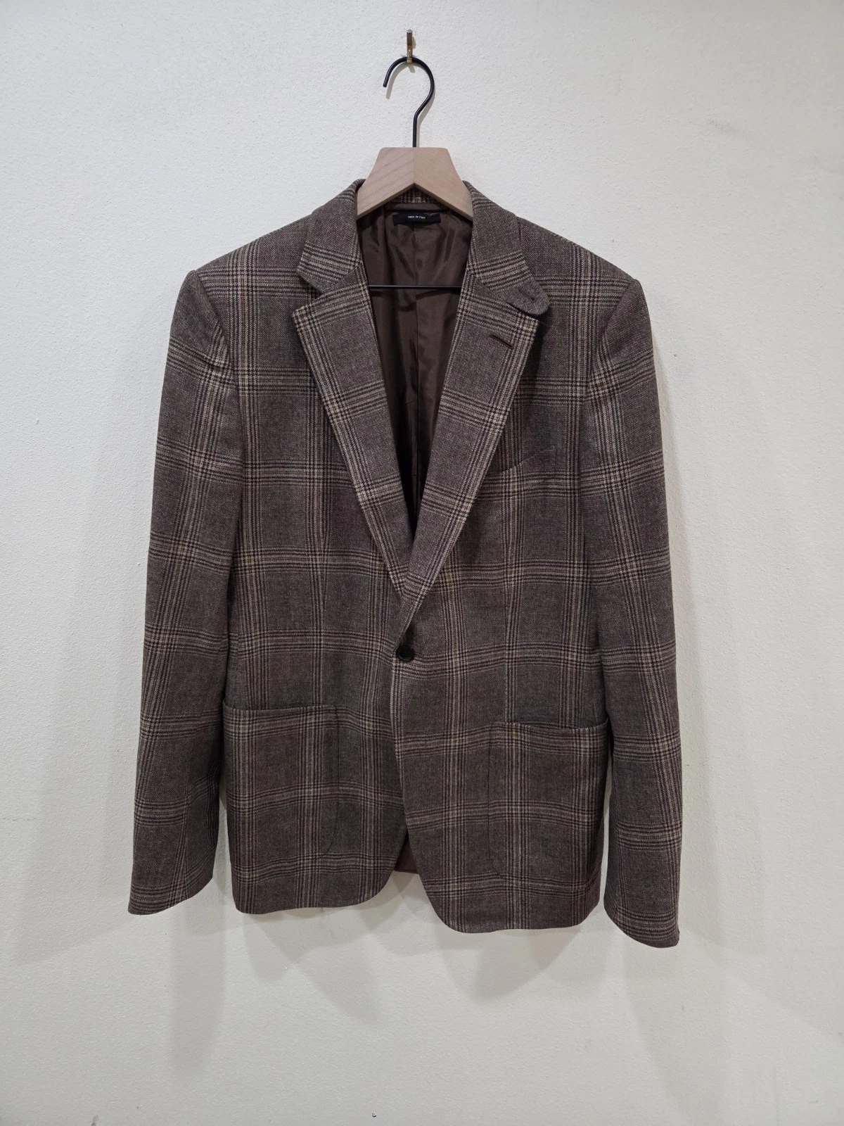 Tom Ford — Tom Ford Wool Silk Plaid Blazer Jacket 54L 44L