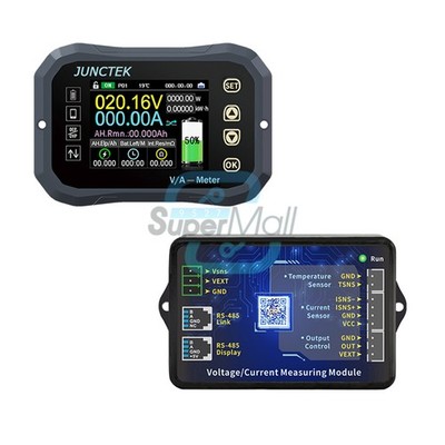 KG-F 100A 400A 600A Coulomb Meter Voltage Current Battery Power Tester Voltmeter