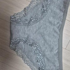 Gray Lace Women's Underwear Comfortable Daily Wear