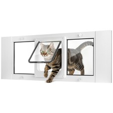 Slevoo Cat Door for Window, 27"-32"