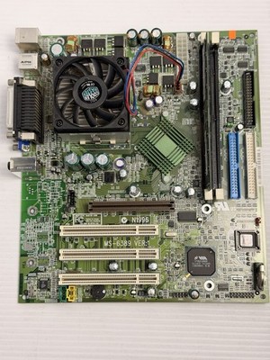 MSI MS-6389 Motherboard + AMD Athlon 1.2GHz A1200AMS3B + 128MB SDRAM Vintage 