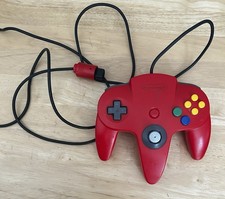 N64 Controller RED (Original) great condition tested & works OEM