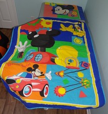 MICKEY MOUSE CLUBHOUSE BLANKET PILLOWCASE SET MEESKA MOOSKA COMFORTER TODDLER