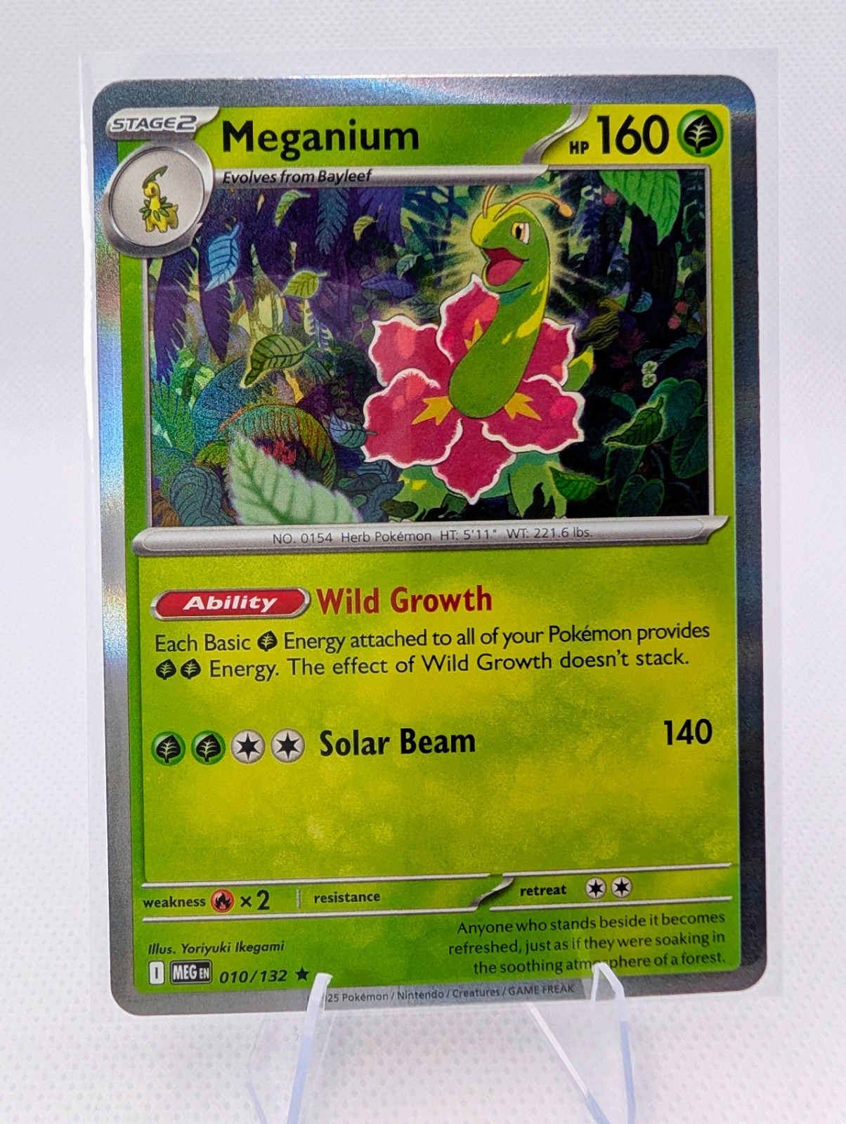 Pokemon - Meganium - 010/132 - Mega Evolution - Rare Holo
