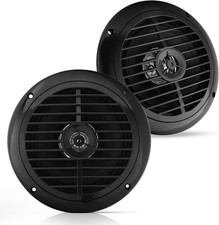 6.5 Inch Dual Marine Speakers - 2 Way Waterproof and Weather Resistant Outdoor A