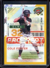 2024 Panini Prospect Edition Cole Foster #94 Gold Prizm /10