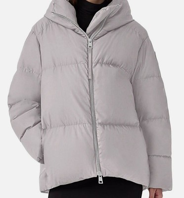 Canada Goose Women's Gray Garnet Oversized Down Puffer Jacket Coat Size L