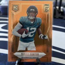  2025 Panini Donruss Elite Travis Hunter Orange 007/199 RC Jacksonville jags 