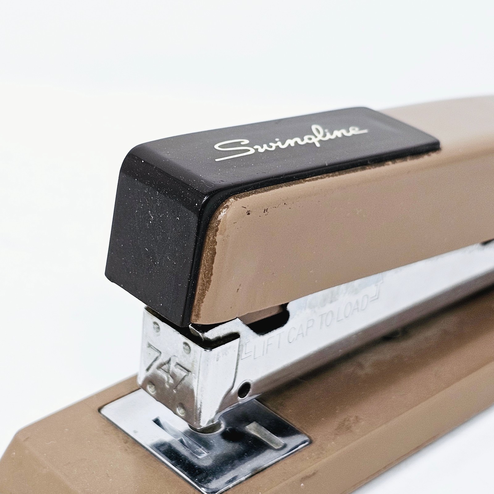 Vintage Lot of 2 Swingline Staplers 767 Brown, Deluxe Hand Stapler Black Sealed