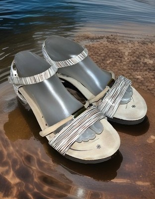 Abeo Catatina Leather Bio System Sling Back Casual Sandal Women s Size 10 WN VCG