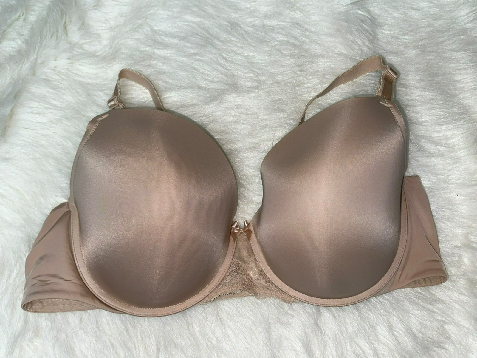 Torrid Curve Bra 44D Cut K18 11576799 Underwire Molded Padded Cup Beige