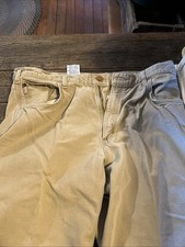Carhartt FR Flame Resistant Pants Men  s 38x32 Khaki Canvas Original Fit CAT 2