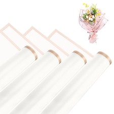 Flower Wrapping Paper, 56cm/22 Inch Beige Packaging Papers, Pack of 20