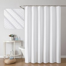 Cortina de ducha blanca para ba o de 72 x 72 pulgadas