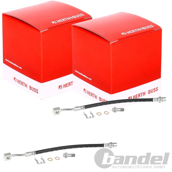 2X Herth+Buss Bremsschlauch Hinten Links+Rechts Passend FüR Tesla Model-image