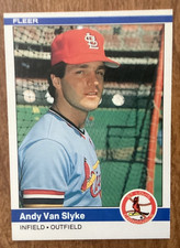 1984 Fleer Andy Van Slyke Rookie card. rookie card picture