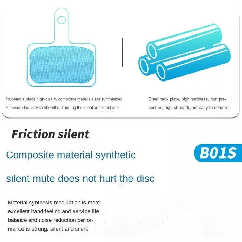 2 Pairs Shimano B01S Resin Disc Brake Pads for M315 MT200 B05S M395 Acera Alivio - Image 4 of 4