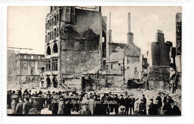 SINN FEIN REBELLION, SACKVILLE STREET, DUBLIN: Postkarte Osteraufstand (C91138)