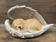 Dog With Wings Memorial Resin Figurine 8" x 4.5"