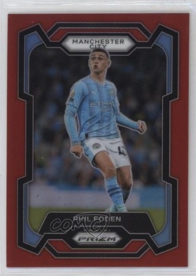 2023-24 Panini Prizm Premier League Red Prizm 140/199 Phil Foden #2 7y2