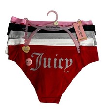 Juicy Couture Women s Panties Sz Large Lot/5 Bikini Tagless Multi Colors