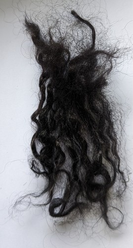 Ethical Mohair Fleece loose Black 20g - Picture 2 of 2