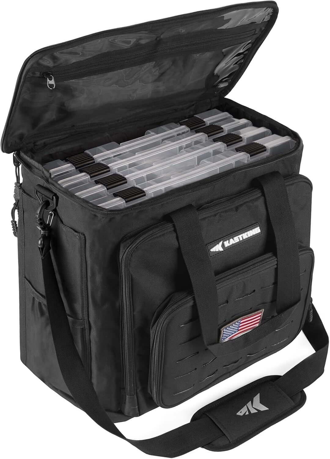 KastKing Karryall Tackle Bags Fishing With 4 * 3600 /3700 Tackle Trays Storage
