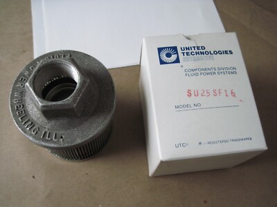 United Technologies Fluid Power SU25SF16 Hydraulic Filter, Suction Strainer, NOS