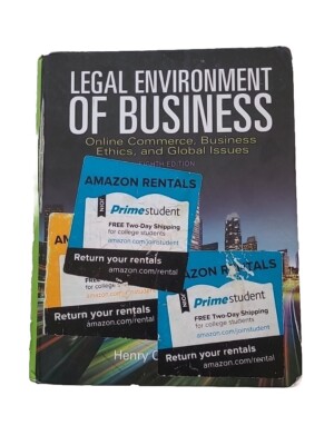 Legal Environment of Business: Online Commerce, Ethics, and Global Issues 8th Ed