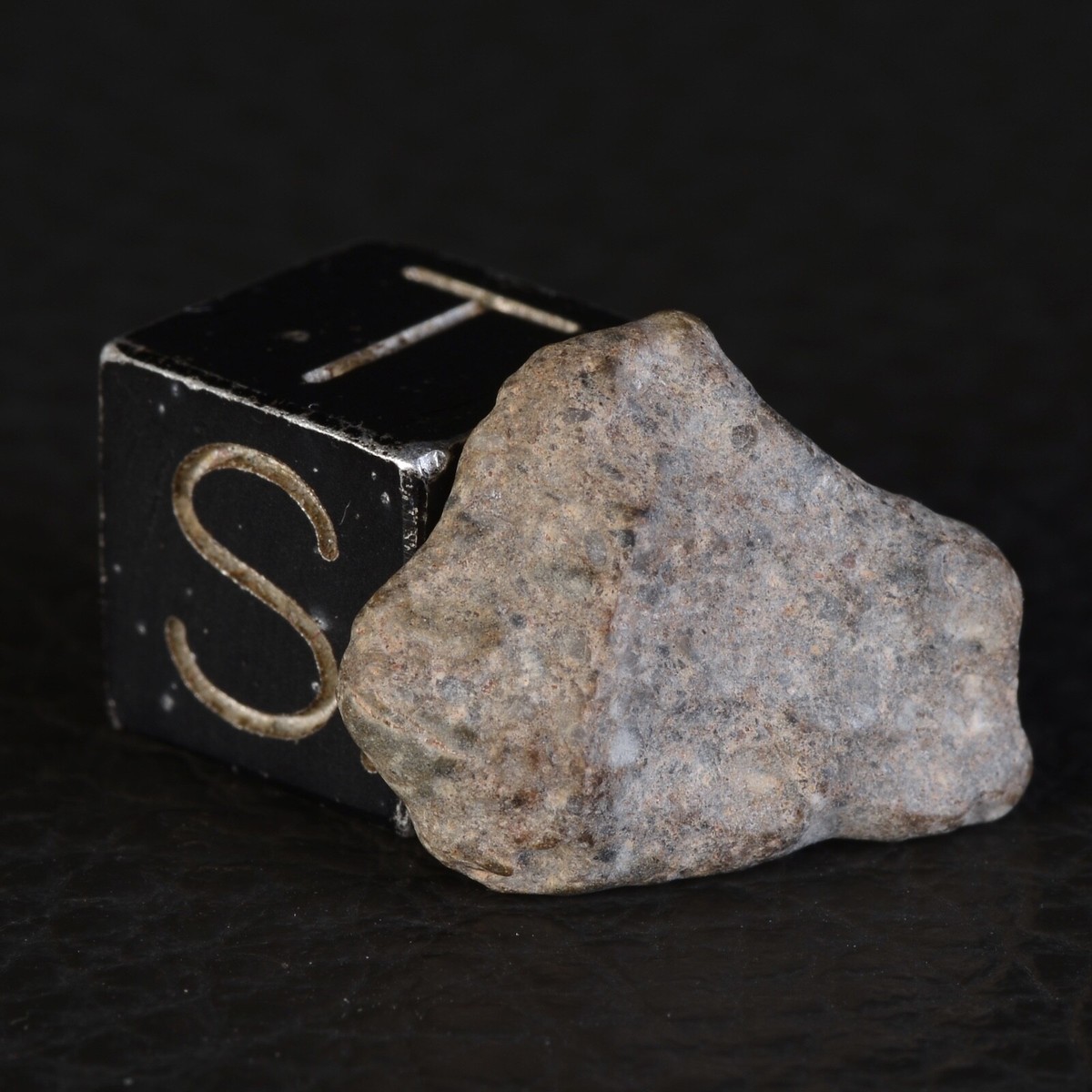 Lunar Meteorite Laâyoune 003 Weighing 1.29 G Achondrite