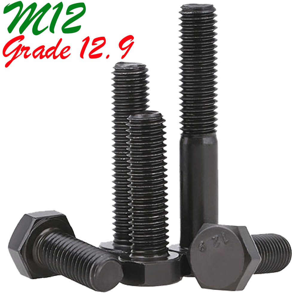 M12 1.75 Grade 12.9 Alloy Steel Hex Head Bolts Hexagon Screws