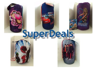 Disney Kids Character Slumber Bag - Boys and Girls Sleeping Bags