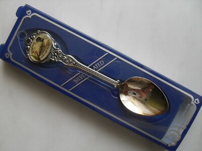 ANDENKENLÖFFEL Souvenirlöffel Minnesota versilbert Emaille Collectors Spoons TOP