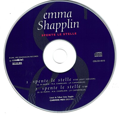 CANADA CDLCD-4513 ELECTRONIC POP 1997 CD SINGLE EMMA SHAPPLIN : SPENTE LE STELLE