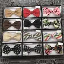 Vintage Fashion Style  Men Tuxedo Bow tie Wedding Pre-Tied Bow Tie Necktie