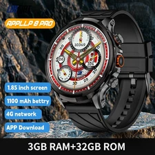 4G Android 8.1 Smart Watch 3G RAM+32G ROM GPS WiFi NFC Camera for Men Women NEW