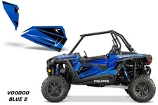 AMR Racing Graphic Kit Polaris RZR 1000 UTV OEM Door Inserts 2014 VOODOO