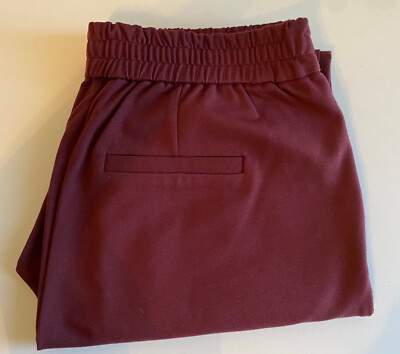Vero Moda Hose VMEVA MR LOOSE STRING PANTS Bordeaux Gr. M/34