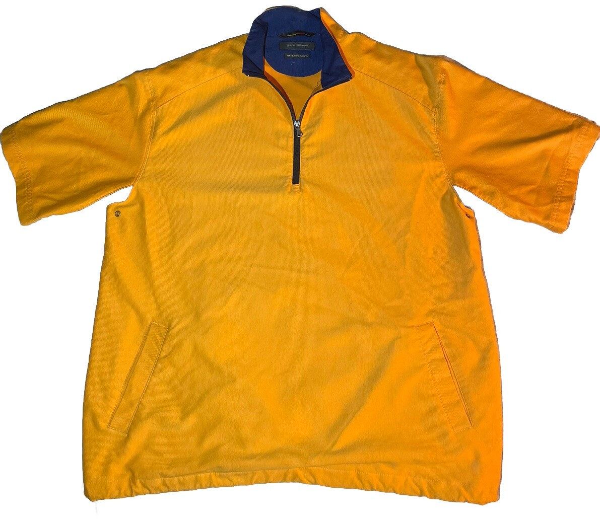 Greg Norman Waterproof Play Dry 1/4 Zip Golf Shirt Orange Size M