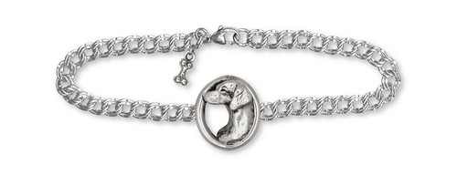 Vizsla Bracelet Jewelry Sterling Silver Handmade Dog Bracelet VZ4-B - 第 1/1 張圖片