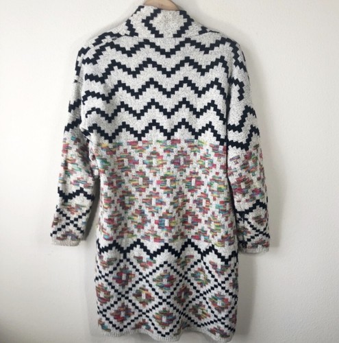 Dreamers Aztec Tribal Knit Open Long 