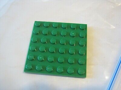 Building Toys Flat 6x6 new New 2 X LEGO 3958 Plate Green Green elitewellnessperformance.com
